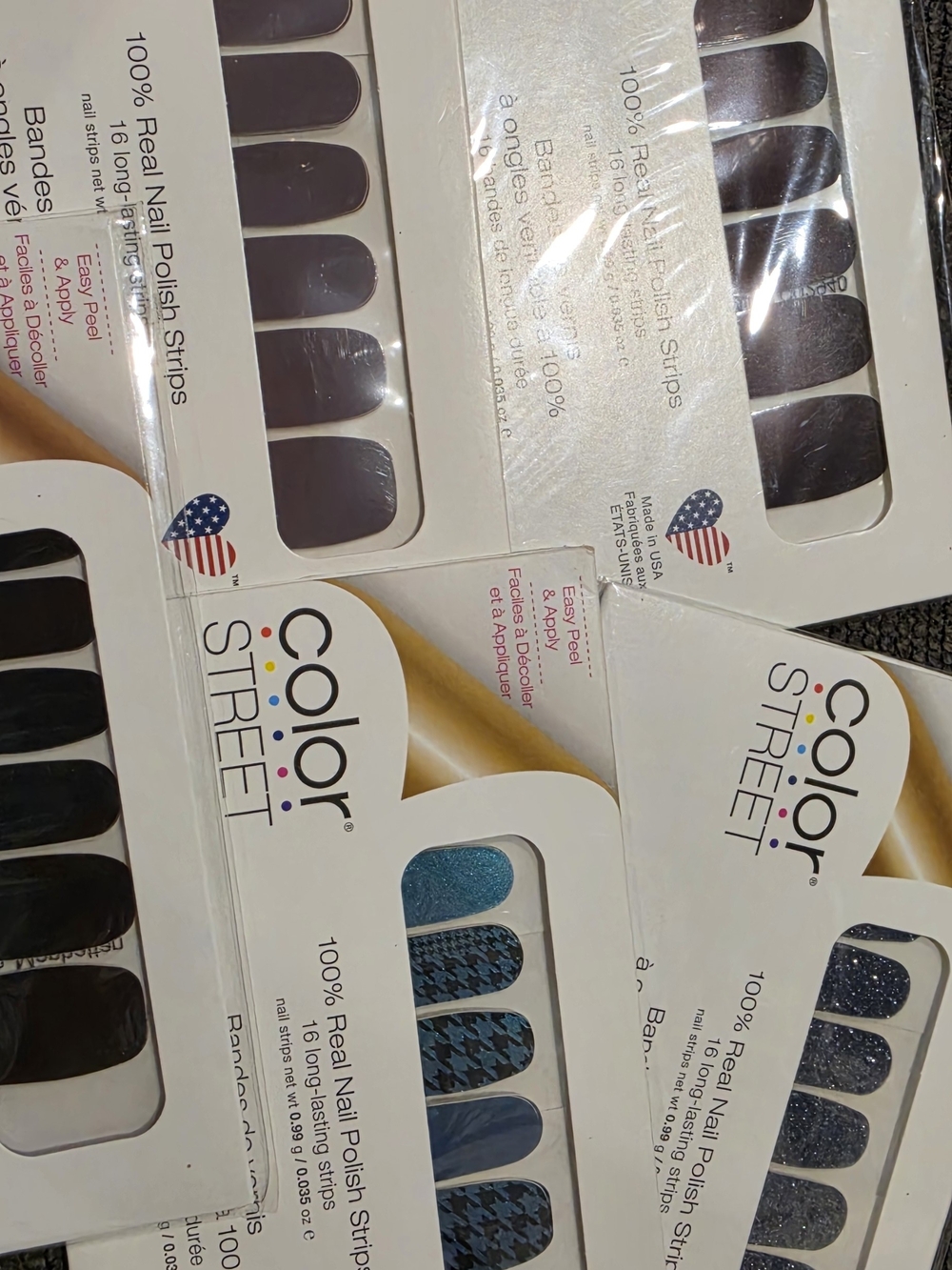 Color Street Navy & Teal Nail Polish Strips Set by Color Street
